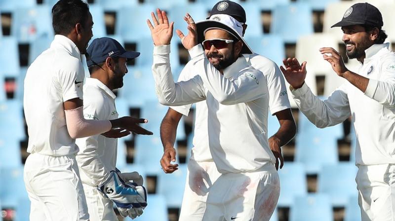India shifted the momentum in their favour with 3 quick wickets before the end of days play. (Photo: BCCI)