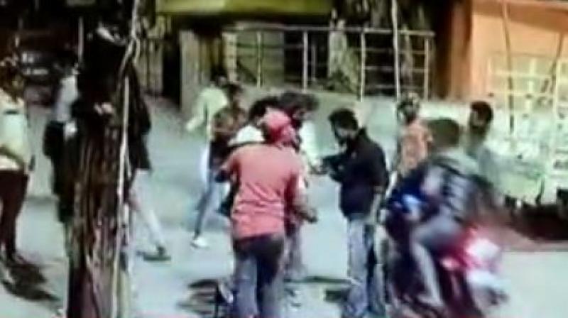 The video, which surfaced on Tuesday, showed five reportedly drunken people beating up three-bike borne people, Hilory said. (Photo: Screengrab)