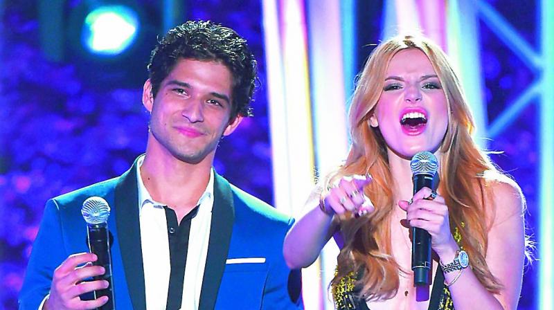 Actress Bella Thorne and Tyler Posey