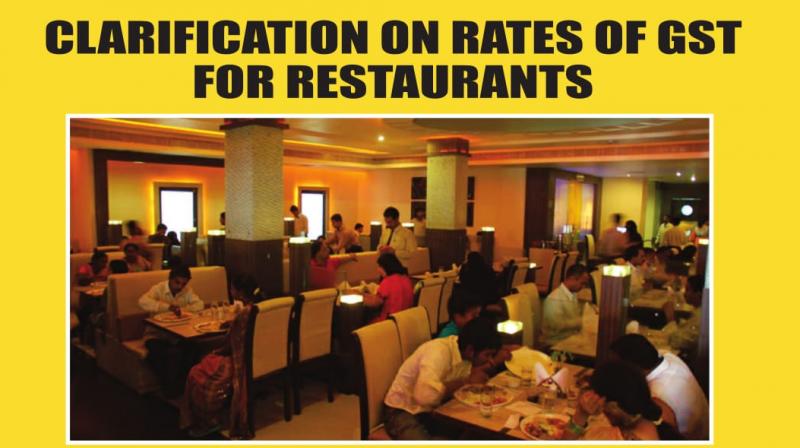 CBEC has issued a clarification over rates of GST for different restaurants.