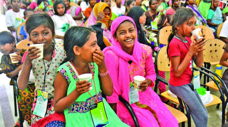 Rohingya refugees at an event in Loyola College in Chennai on Saturday. (Photo: DC)
