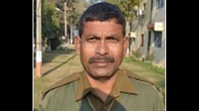BSF head constable RP Hazra, who hails from Murshidabad in West Bengal, has served for about 27 years in the border guarding force. (Photo: ANI)