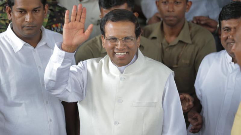 Sri Lankan president Maithripala Sirisena.