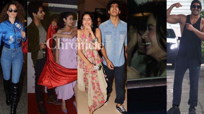 Janhvi-Ishaans lovely chemistry on busy day, Ranveer, other stars also clicked