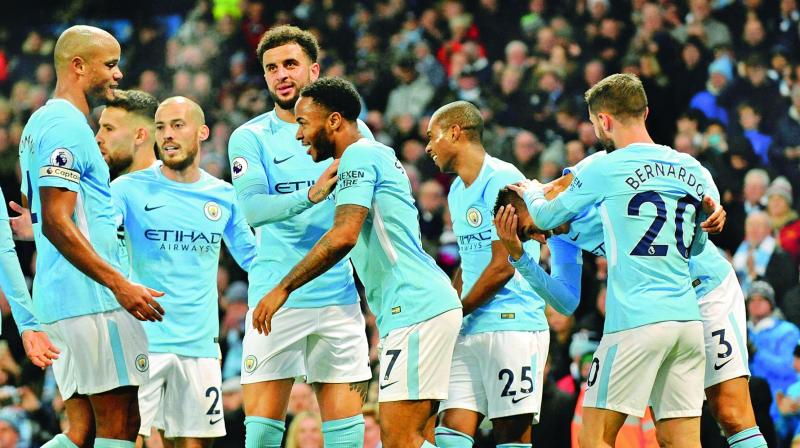 Manchester City are leading the English Premier League standings with 55 points from 19 matches. Man U are at second position with 42 points in their kitty from 19 matches. (Photo: AP)