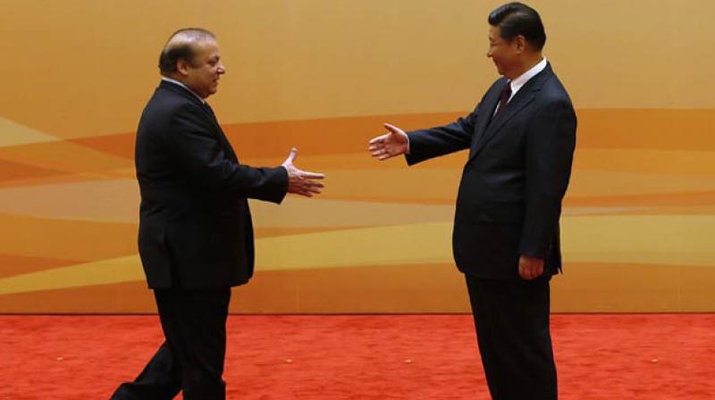 Pakistans Prime Minister Nawaz Sharif with Chinese President Xi Jinping (Photo: AFP)