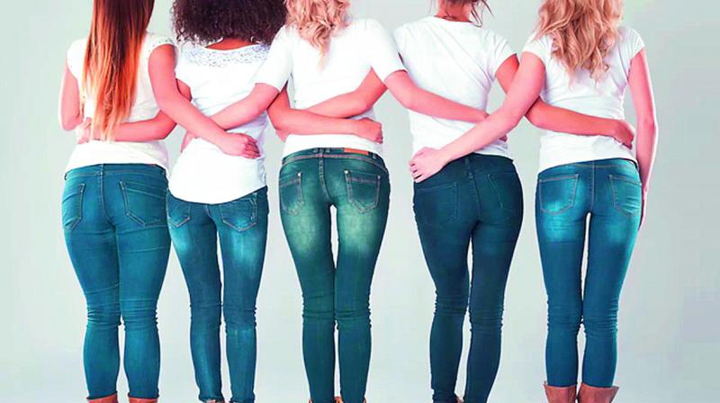 he loose-fitting swadeshi jeans, claimed to be made of cent per cent cotton, is also touted to be comfortable wear for women.