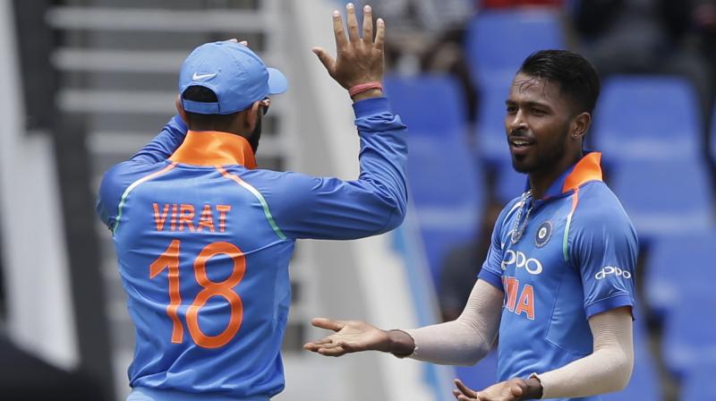 Hardik Pandya has run through the West Indian batsmen like a hot knife through butter. (Photo: AP)