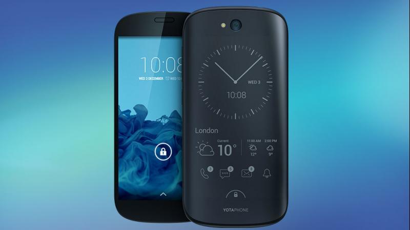 the YotaPhone 3 is speculated to feature a Snapdragon 625 chipset, much bigger 5.5-inch 1080p AMOLED display on the front and a 5.2-inch 720p E Ink touchscreen on the back. (Image:YotaPhone 2)