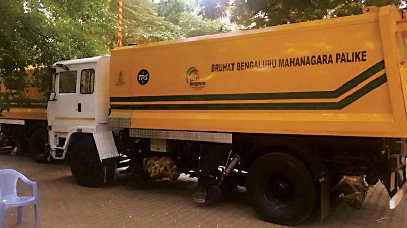 Of the 16 machines, the first two sweepers have reached Bengaluru, seven are on the way, while seven more will arrive in July.