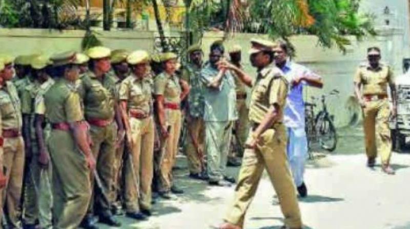 A total of 220 police officials including DCP Madhapur, 2 ACPs, inspectors, sub-inspectors and constables participated in the search operation.  (Representational Image)