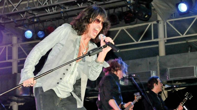 Kelly Hansen of Brit-American rock band, Foreigner that performed in the city in 2011.