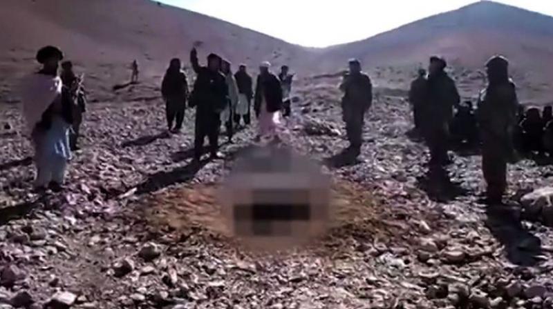 Woman and Man stoned to death by Taliban militants. (Photo: AP)