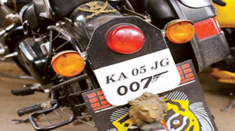 The only problem is unlike tattoos, nail art and other fashion statements, creative number plates  are proving a headache for the police as they provide a camouflageas good as fake registrations that come in handy for criminals.