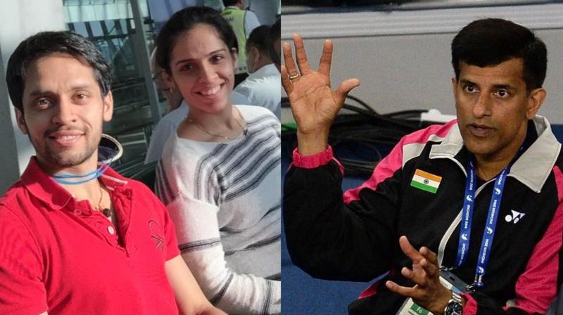 \I knew about their (Saina Nehwal and Parupalli Kashyap) relationship. One good thing about it is, Saina managed it very well. She did not get distracted with it. Her priority was sport and she gave hundred per cent to it,\ said Vimal Kumar. (Photo: Parupalli Kashyap Twitter / AFP)