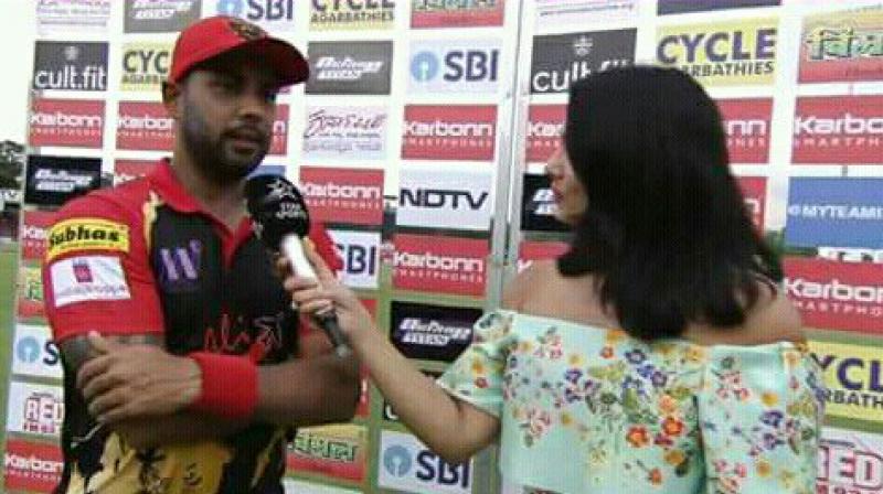 One of Indias most celebrated sports couple, Indian cricketer Stuart Binny and TV presenter Mayanti Langer shared some screen-time, as the latter interviewed her husband  on their anniversary. (