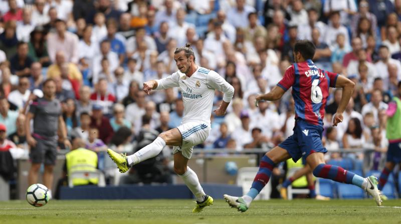 Gareth Bale squandered four opportunities to put the hosts ahead against Levante. (Photo: AP)