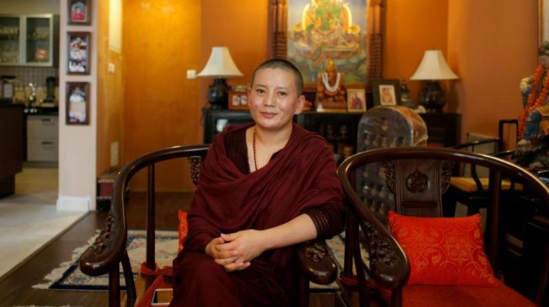 She has delivered more than 12 albums of melodious Nepali tunes and Tibetan hymns (Photo: AP)