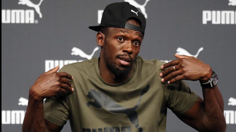 Bolt, an eight-time Olympic champion, will retire after this months World Championships where he will run in the 100m and 4x100m beginning Friday in London.( Photo: AP)