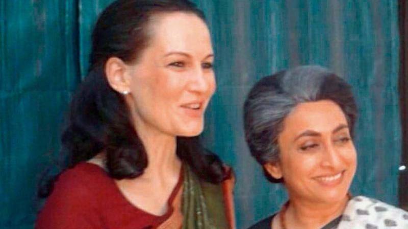 Suzanne shared a picture dressed as Sonia Gandhi.