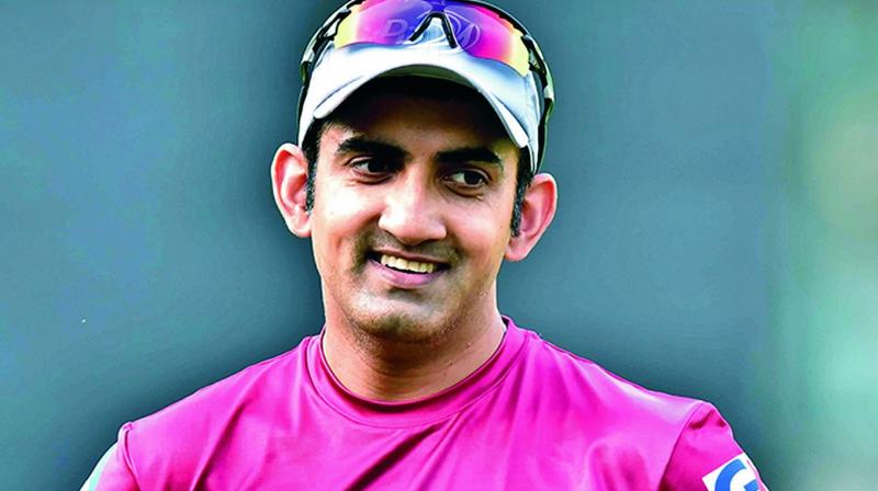 Delhi Daredevils captain Gautam Gambhir.