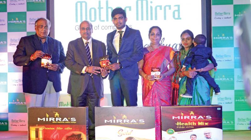 Sundar Subramaniam, executive director of Mother Mirra Group of companies releasing their company product in Coimbatore. (Photo: DC)