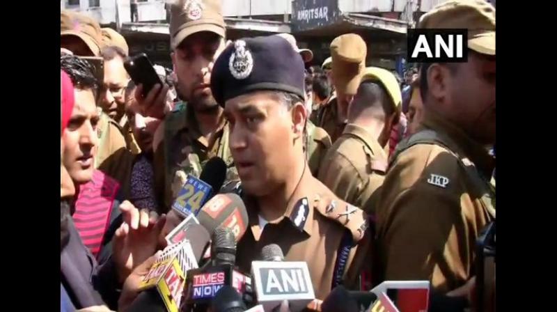 Inspector General of Police, Jammu, M K Sinha made the appeal to shopkeepers in a post on his Twitter account. (Photo: ANI)