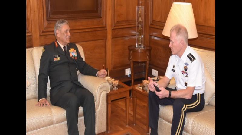 The meeting of two top Generals had come days after India launched a  pre-emptive  and  non-military  strike against JeM in Pakistans Balakot. (Photo: ANI)