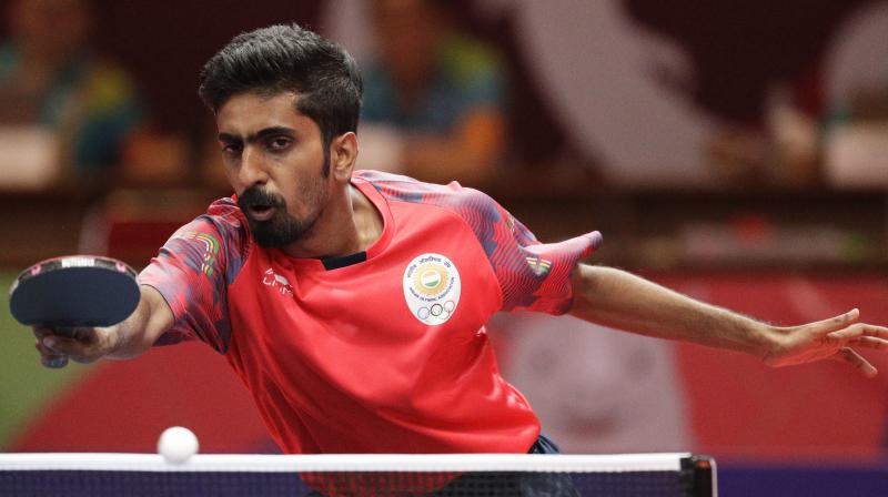 Rising star G Sathiyan, ranked 39, suffered a 11-9 9-11 3-11 3-11 loss to Lee Sangsu in the opening game as India lagged 0-1. (Photo: A