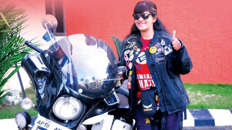 The Hyderabad-based rider hit the headlines a few years ago when she undertook the solo motorcycle expedition across the country. (Photo: File)