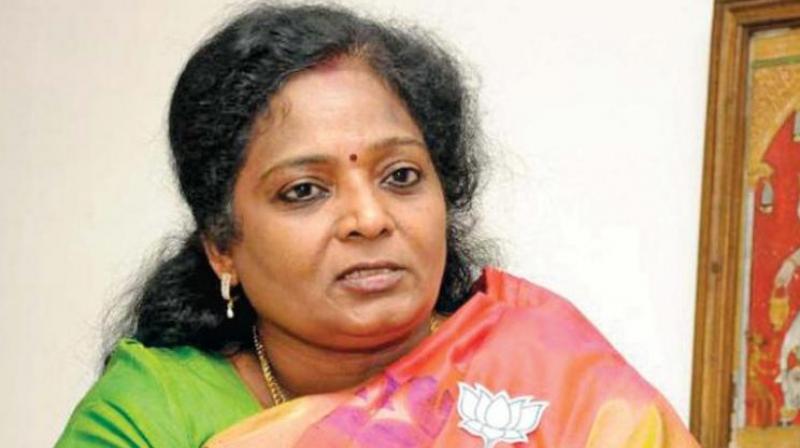 BJP State president Dr. Tamilisai Soundararajan