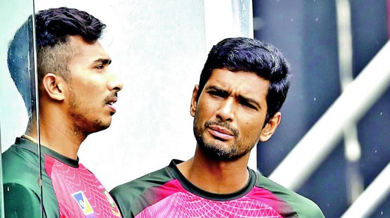 Bangladesh skipper Mahmudullah (right) and Soumya Sarkar. (Photo: AP)