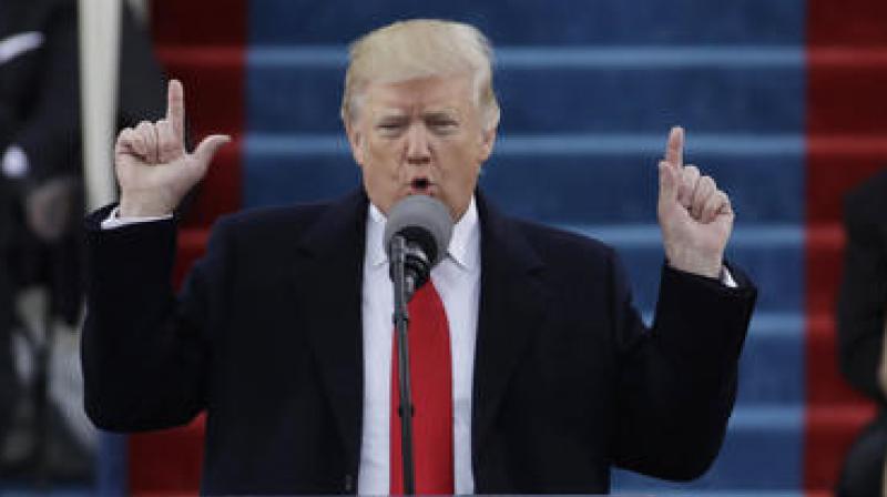 Donald Trump delivers his inaugural address after being sworn in as the 45th president of the United States during the 58th Presidential Inauguration at the U.S. Capitol in Washington (Photo: AP)