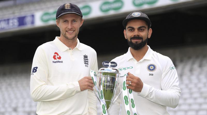 England captain Joe Root and India skipper Virat Kohli are two of the worlds leading batsmen and their ability to inspire team-mates rests largely on their ability to lead from the front through weight of runs rather than exceptional tactical ability in the field. (Photo: AP)