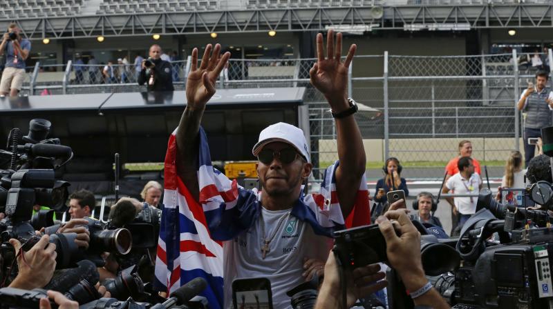 Hamiltons championship makes him the most decorated British driver in F1 history, passing Sir Jackie Stewart. (Photo:AP)