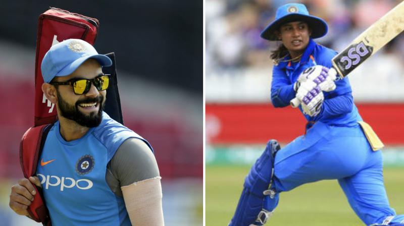 Mithali Raj (right) topped ranking charts with 753 points after Australias Meg Lanning missed the recent series against England due to injury. (Photo:AP)