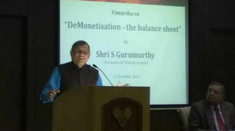 RSS ideologue Gurumurthy equates demonetisation to Financial Pokhran