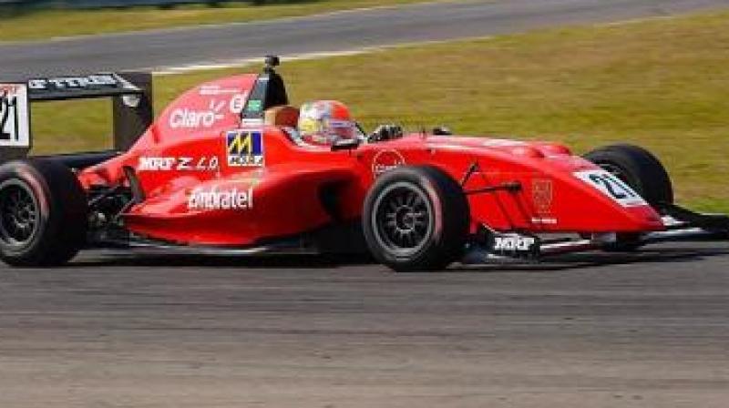 Schumacher currently leads the championship with 75 points ahead of Estonian driver Ralf Aron (72), Australias Joey Mawson (61) and Great Britains Harrison Newey (53).