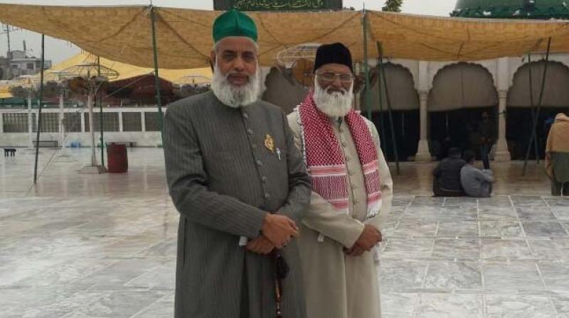 Asif Nizami, the chief priest and Nazim Nizami (Photo: ANI Twitter)