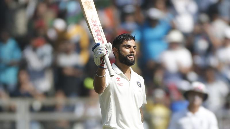 Virat Kohli is the only Indian batsman to score three double centuries in a calendar year. (Photo: PTI)