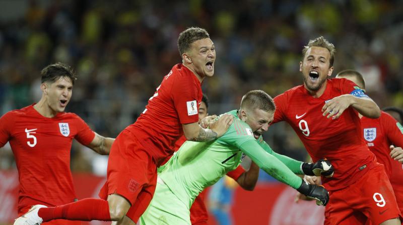 England beat Colombia on penalties in the quarterfinal. (Photo:  AP)