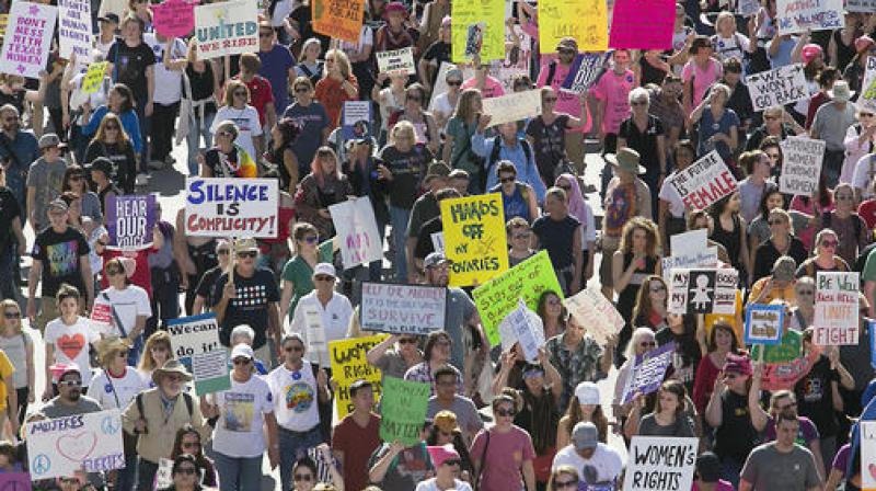 Womens March across US, in protest against Trumps presidency