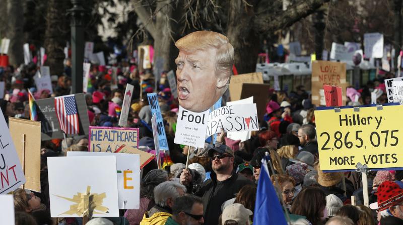 Dump Trump: Protestors flood the streets of US against Trumps presidency