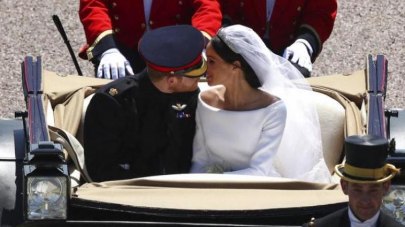 Duke and Duchess of Sussex on their wedding day on May 19, 2018. (Photo: AP)