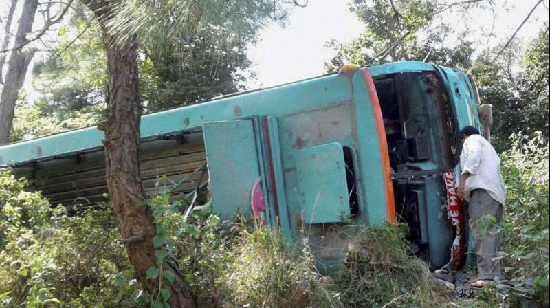 A bus fell into a ravine while it was passing through a slope in Punjab province in Pakistan on Wednesday night. (Representational Image | PTI)