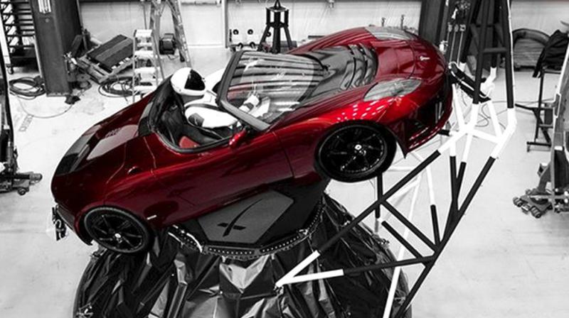 Musk, who also runs the electric car company Tesla, sent his Roadster into a long solar orbit stretching out to Mars.