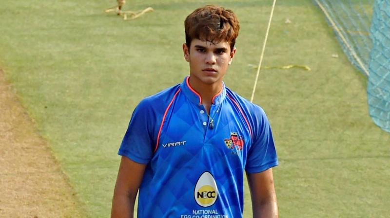 The left-arm pacer, Arjun Tendulkar, is working on his remodelled bowling action, that has made him feel he is yet unprepared for the tournament. (Photo: PTI)