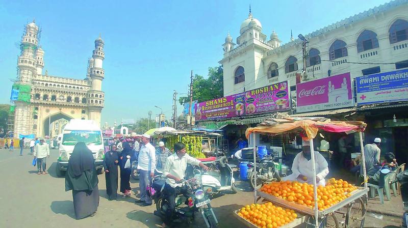 Vendors doing business at the Charminar will be relocated to Charminar bus stand area. 	 P. Surendra