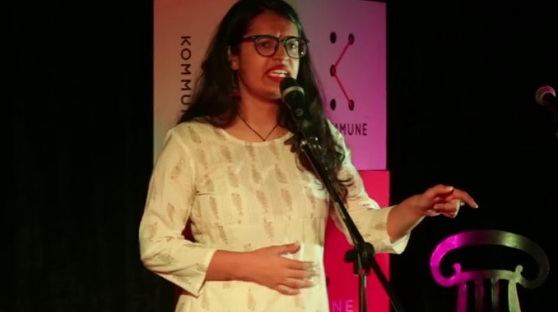 Kommune India recently uploaded a video in which Diksha Bijlani recites a word poem about the experience of being an ambitious woman. (Credit: YouTube)
