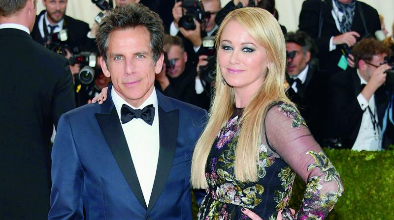 Ben Stiller and his wife Christine Taylor.